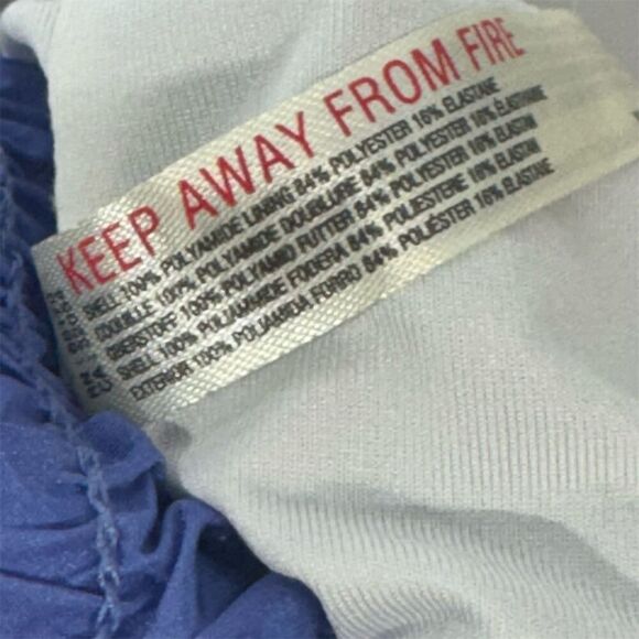 FP Movement High-Waisted Blue Athletic Shorts M Nylon Drawstring Festival Y2K - Picture 5 of 5